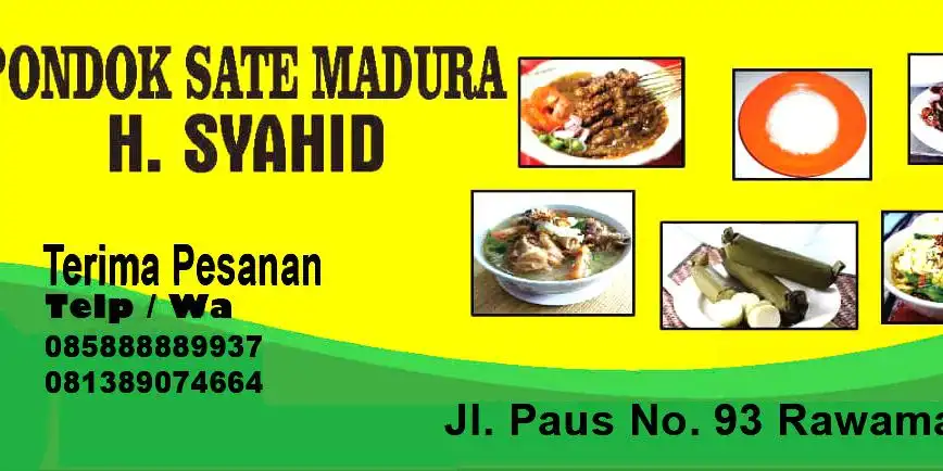 Pondok Sate Madura H. Sahid, Paus