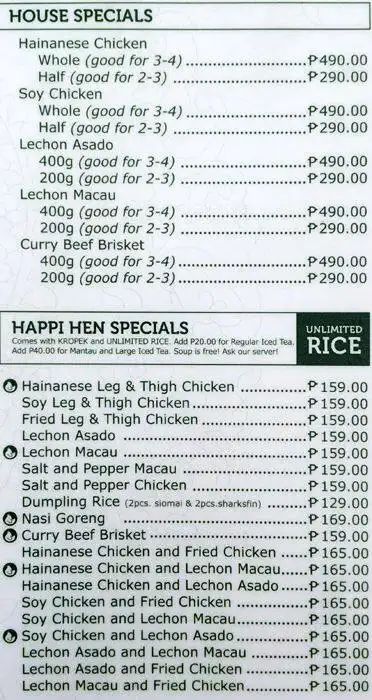 Happi Hen Food Photo 1