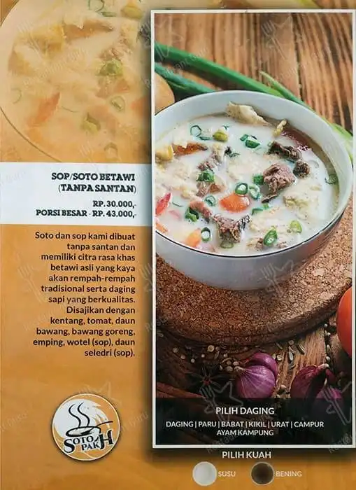 Gambar Makanan Soto Pak ‘H 1