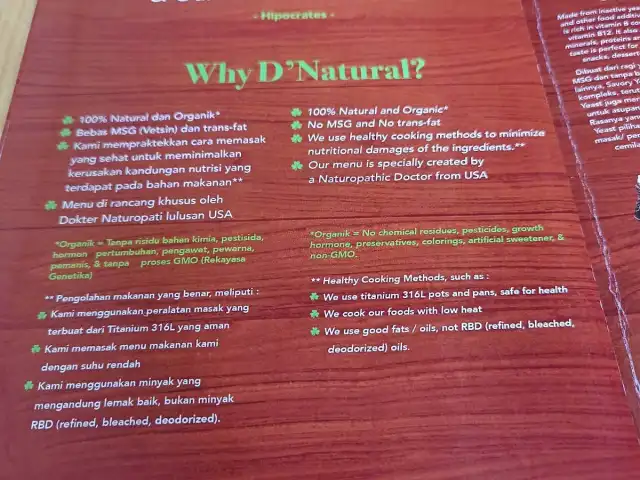 Gambar Makanan D'Natural Healthy Store & Resto 14