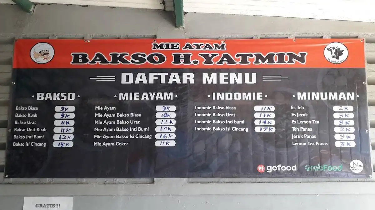 Bakso H. YATMIN JOGJA