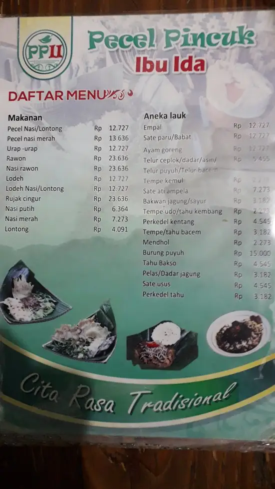 Gambar Makanan Pecel Pincuk Bu Ida 4