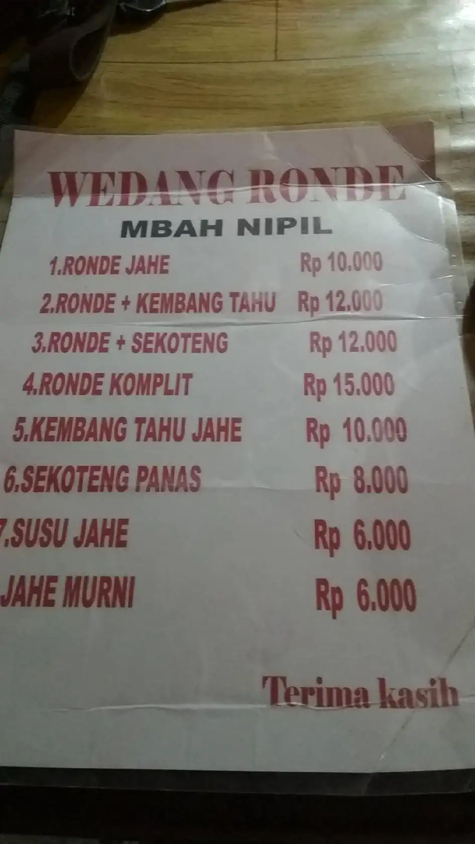 Wedang Ronde Abah Nipil