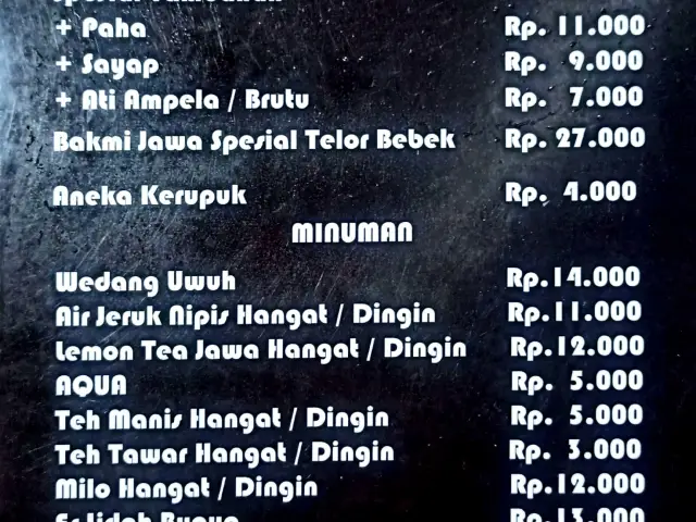 Gambar Makanan Bakmi Jogja Mas Goen 2