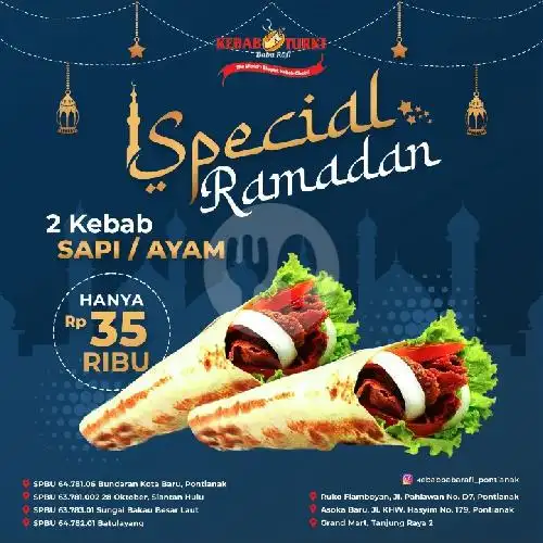 Gambar Makanan Kebab Turki Baba Rafi, Flamboyan 3