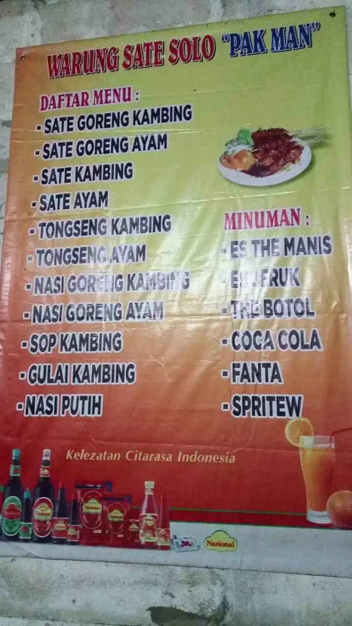 Warung Sate Solo Pak Man