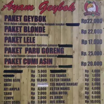 Ayam Geybok Bang Jarwo