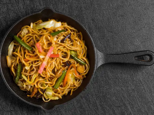 Afire Chow Mein Fried Noodles Food Photo 1