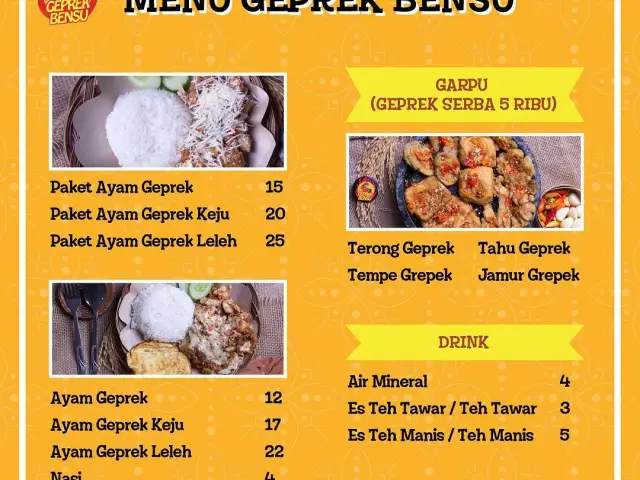 Gambar Makanan I Am Geprek Bensu 2