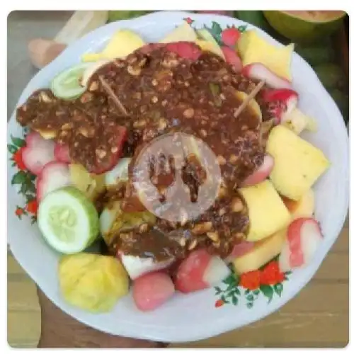 Gambar Makanan Rujak Buah Potong Dan Serut, Pasar Inpres 6