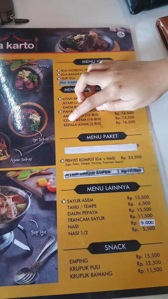 Gambar Makanan Iga Karto dan penyetan 15