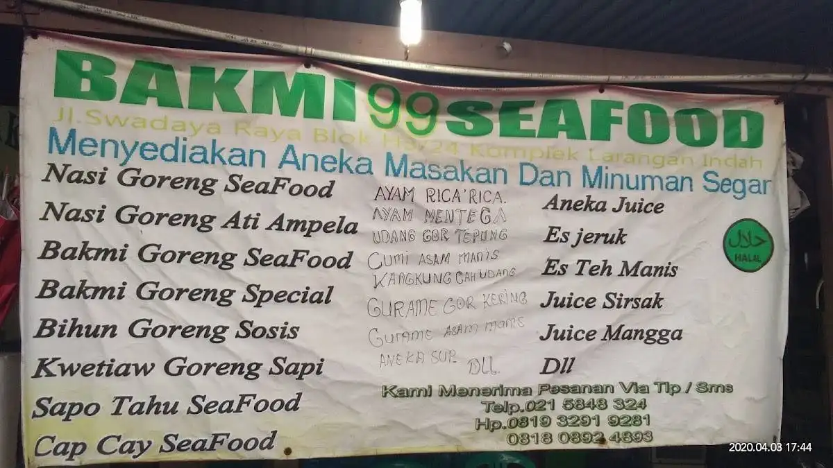 Bakmi 99 seafood larangan