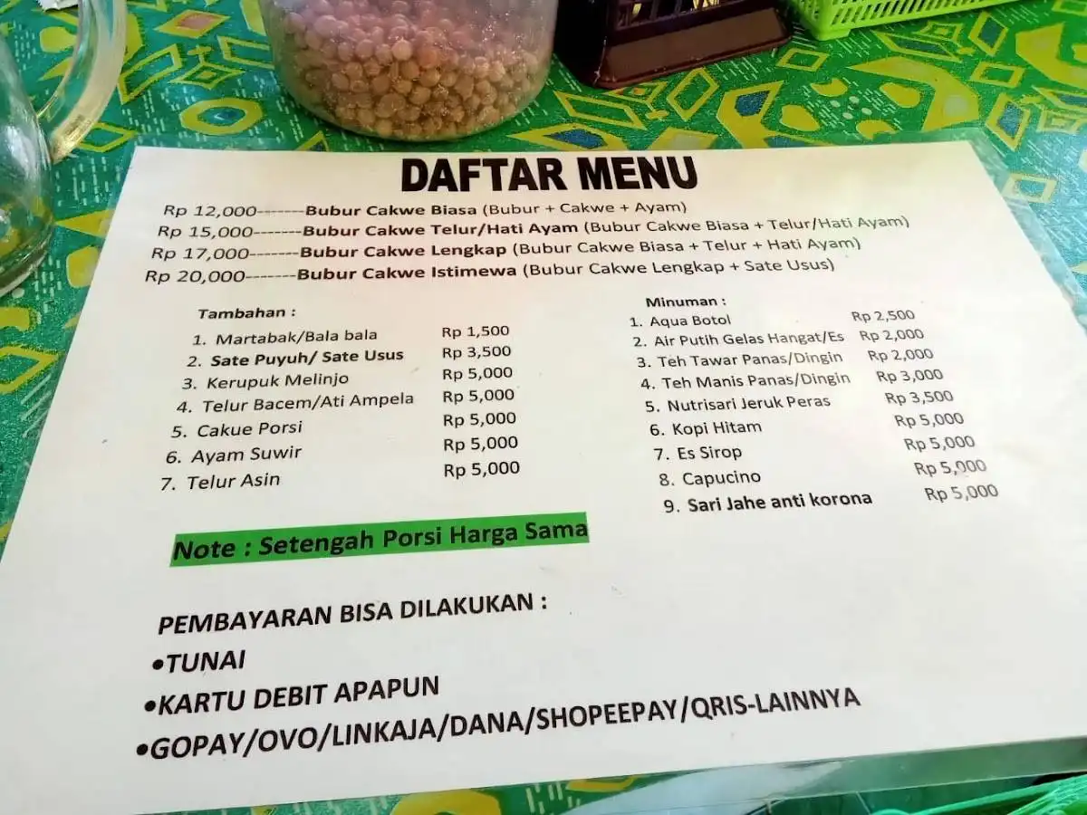 Bubur Cakwe Mang Dadang