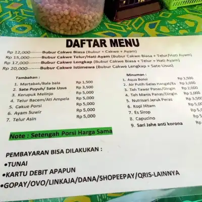 Bubur Cakwe Mang Dadang