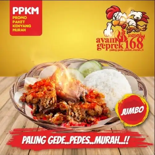 Gambar Makanan Ayam Geprek 168, Kreo Selatan 12