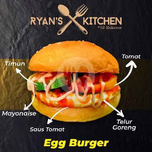 Gambar Makanan Burger Ryan's Kitchen, Jl.Andalas 3