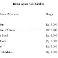 Gambar Makanan Bubur Ayam Khas Cirebon 1