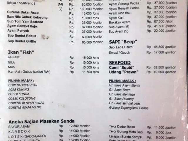 Gambar Makanan Restoran Sangkuriang 5