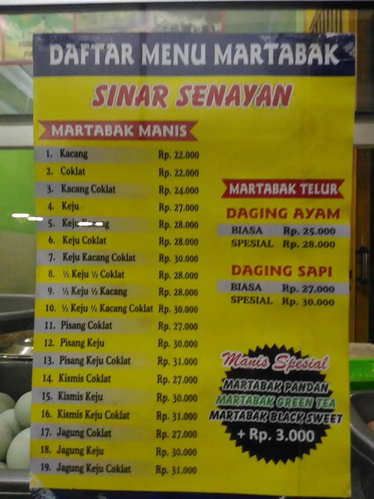 Martabak Sinar Senayan