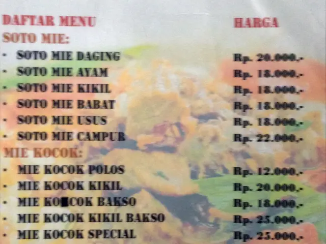 Gambar Makanan Mie Kocok, Sotomie, Empal Gentong 1