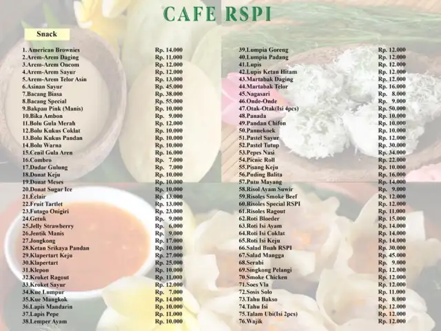Gambar Makanan Cafetaria RSPI 17