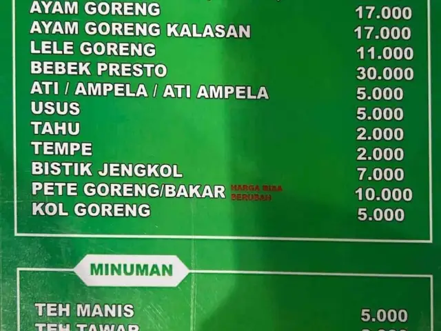 Gambar Makanan Nasi Uduk Ijo Teh Dede Khas Bogor 6