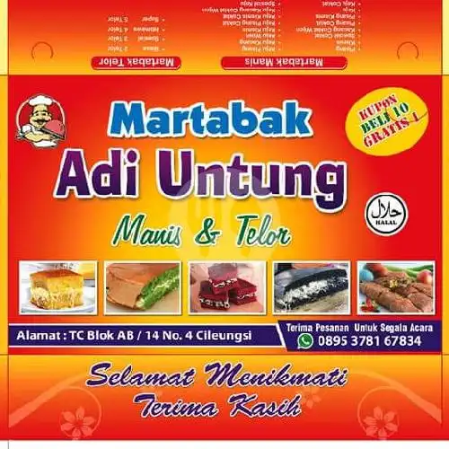 Gambar Makanan Martabak Bangka Adi Untung, Cileungsi 15