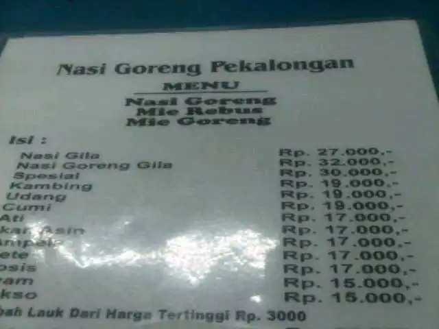 Gambar Makanan Nasi Goreng Babe Pekalongan 7