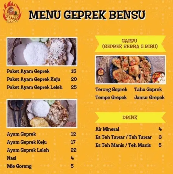 Gambar Makanan Geprek Bensu 2