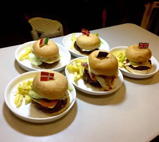 Four Burgers