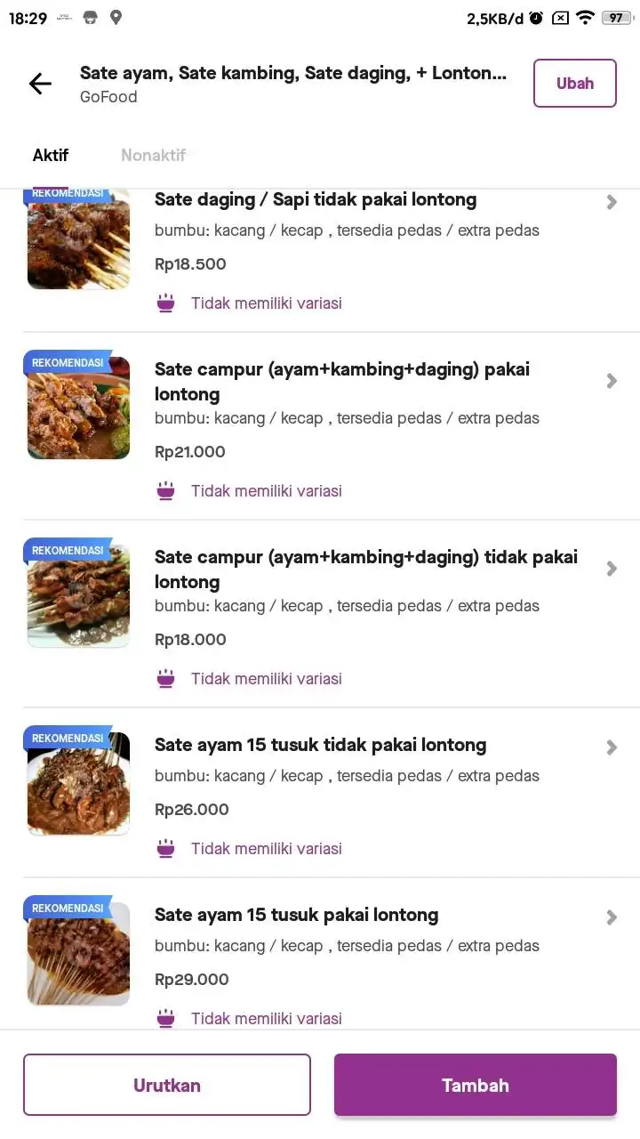 Sate Madura Taretan