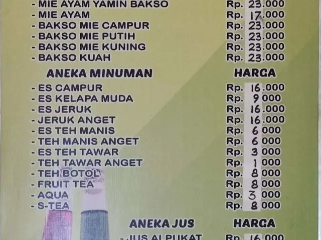 Gambar Makanan Mie Ayam Bakso Yunus 1