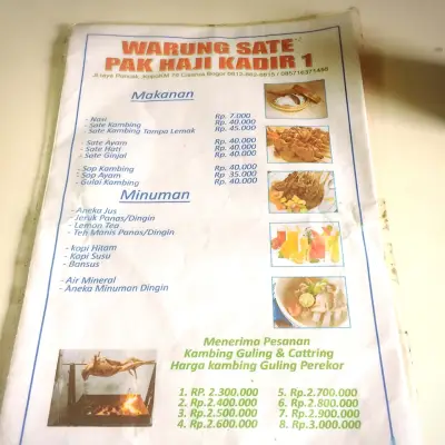 Warung Sate Pak Haji Kadir 1