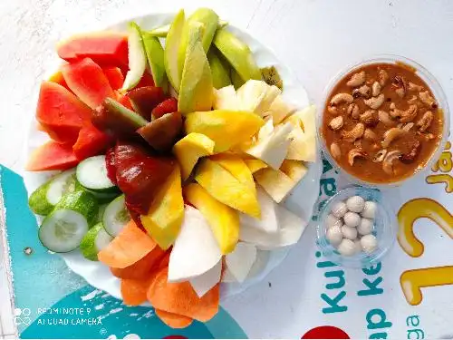 RUJAK BUAH KACANG ATOM,SAMBEL KACANG MEDE