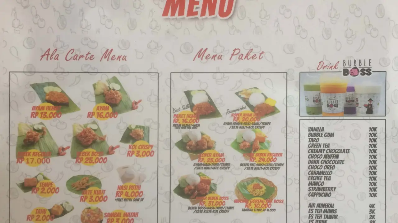 beetje preambule Overtreffen Ayam Bebek Pak Boss - Restoran Indonesia terdekat di Bogor,Bogor