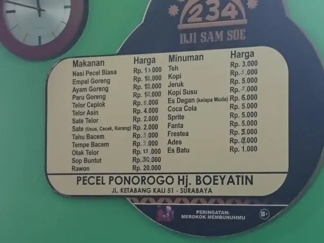 Gambar Makanan Pecel Ponorogo Hj. Boeyatin 7