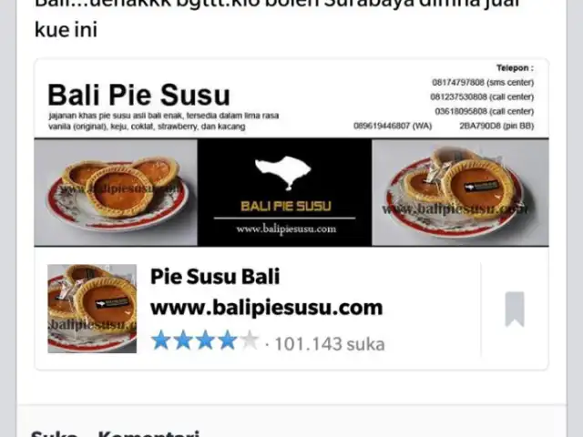 Gambar Makanan Bali pie susu (alamat baru) 8