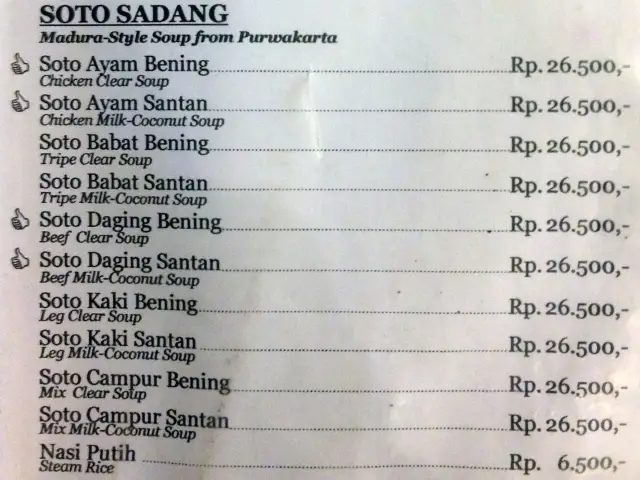 Soto Sadang
