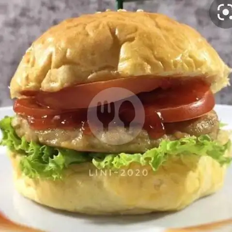 Gambar Makanan Burger Crispy, Depan Surau Nurul Anwar 4