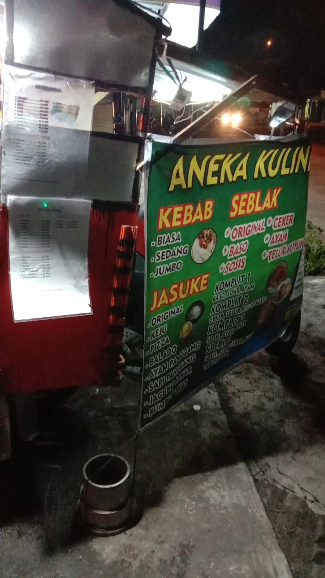 Kebab dan seblak "Mas Zim"