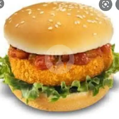 Gambar Makanan Roti Bakar Burger Jumbo Milkshake Buble, Pusat Jajanan Mesjid Agung 16