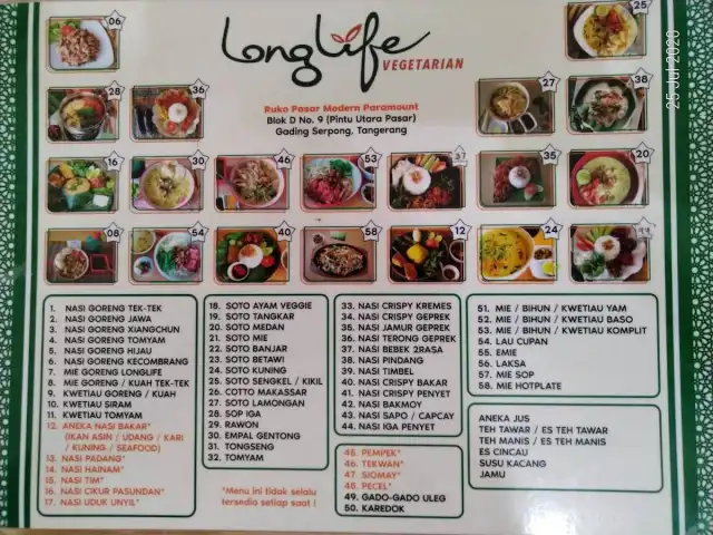 Gambar Makanan Vegetarian Long Life Serpong 2