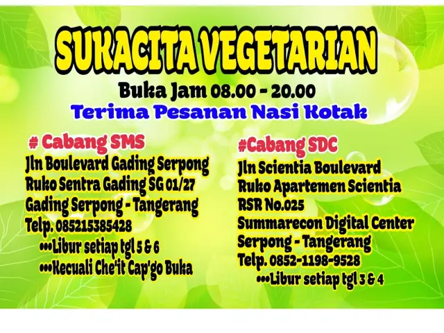 Gambar Makanan Sukacita Vegetarian 4