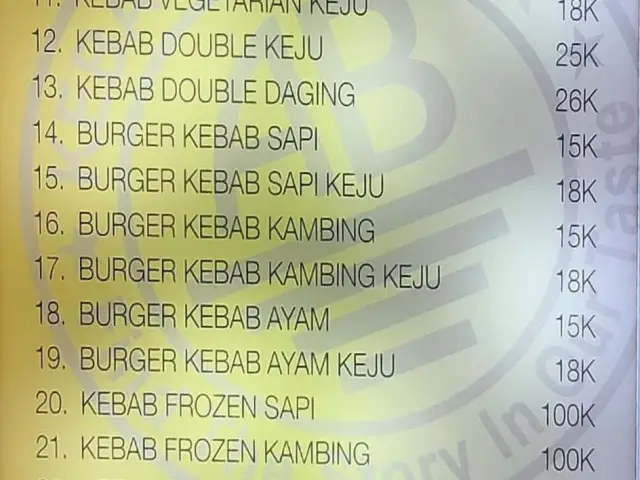 Gambar Makanan Kebab AB Mayestik 1