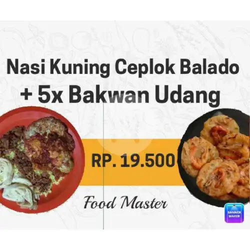 Gambar Makanan NASI KUNING BAKWAN UDANG 8