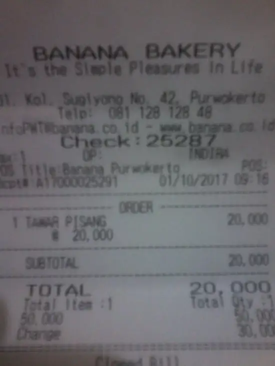 Gambar Makanan Banana Bread & Cakes Purwokerto 9