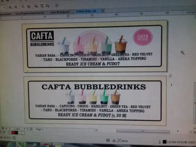 Gambar Makanan Cafta kuliner Cafta bubble drink 1