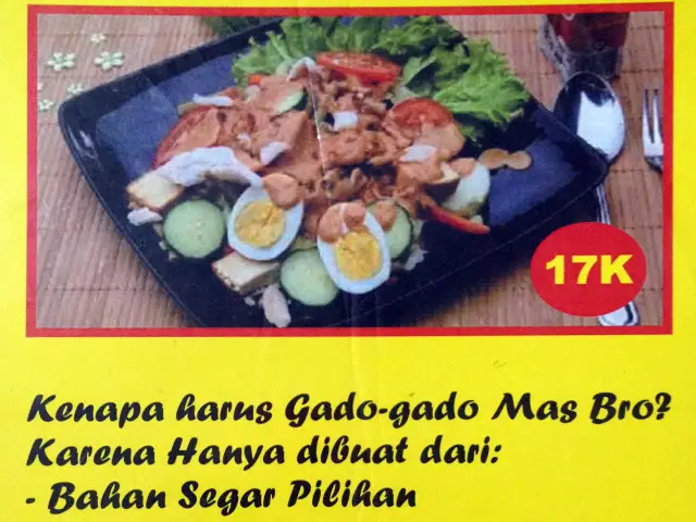 Gambar Makanan Gado - Gado Mas Bro 1