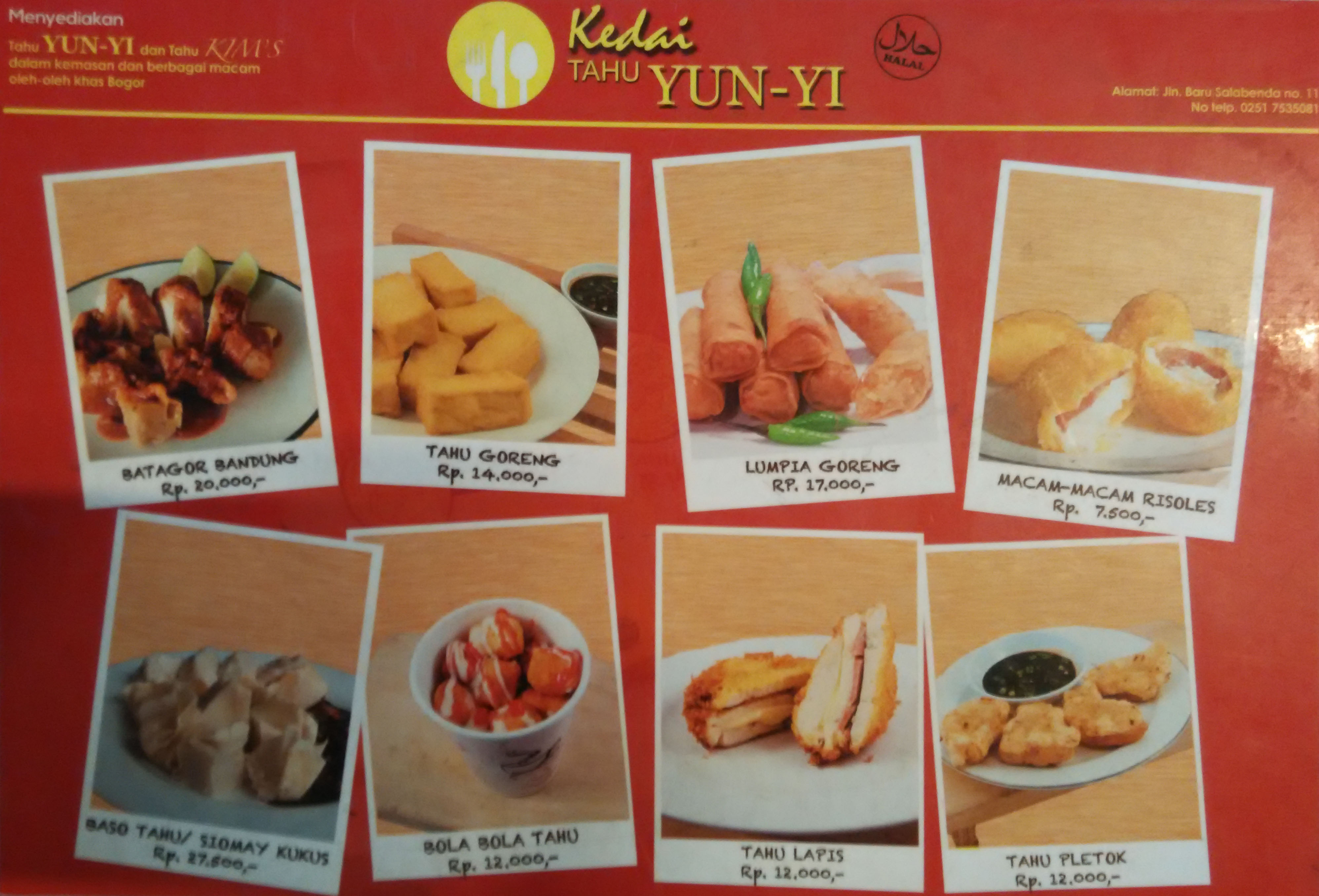 Kedai Tahu Yun - Yi terdekat - Restoran dan Tempat Makan Indonesia