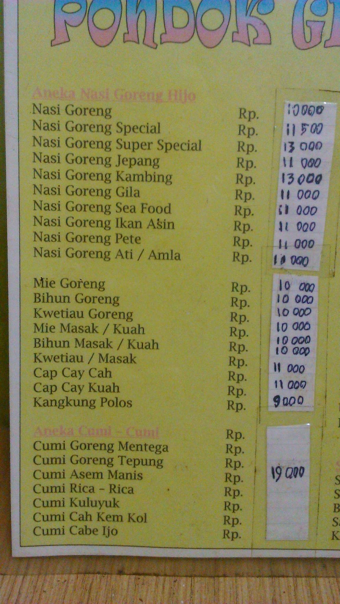 Pondok Gilar Gilar terdekat Restoran dan Tempat Makan Restaurant